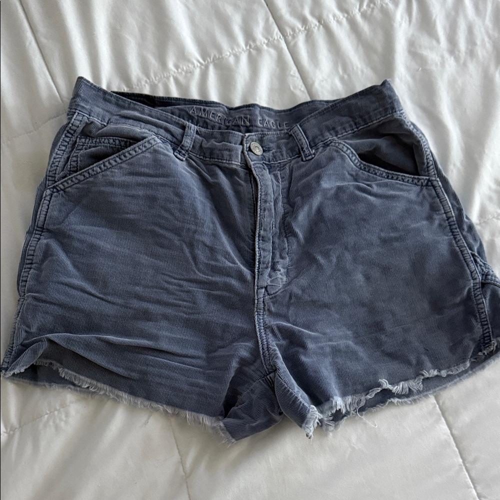 American Eagle Highest Rise 90s Boyfriend Shorts Size 8 Blue